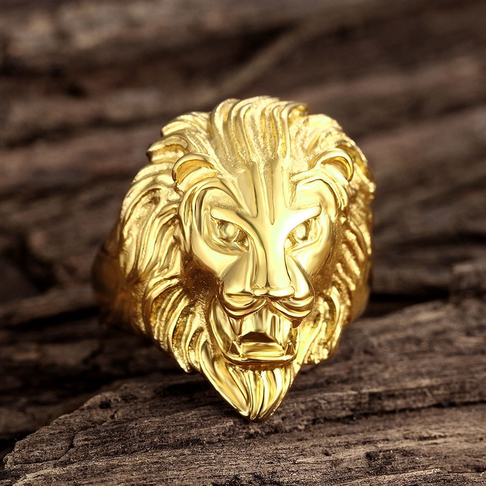 Перстень со львом купить на Алиэкспресс