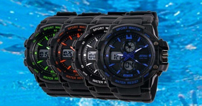 Спортивные водонепроницаемые часы для подростков на Алиэкспресс