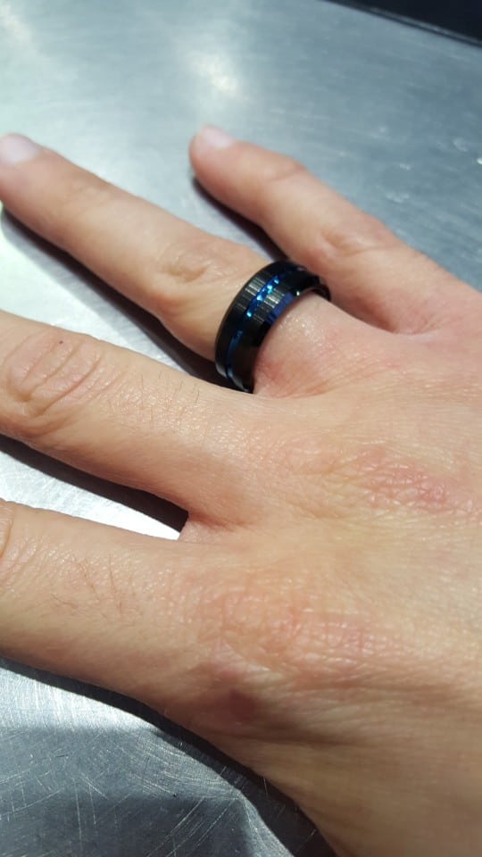 Стильное кольцо из вольфрама купить на Алиэкспресс