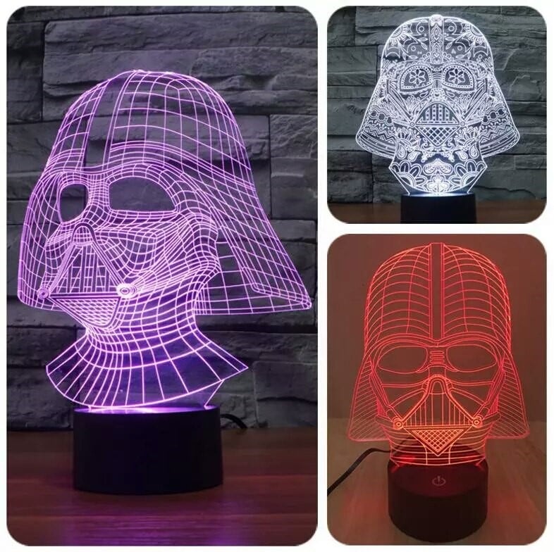 3D светильник «Дарт Вейдер» купить на Алиэкспресс