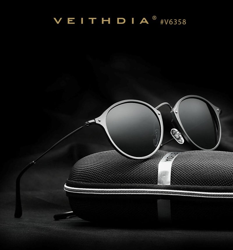 Круглые солнцезащитные очки Veithdia купить на Алиэкспресс