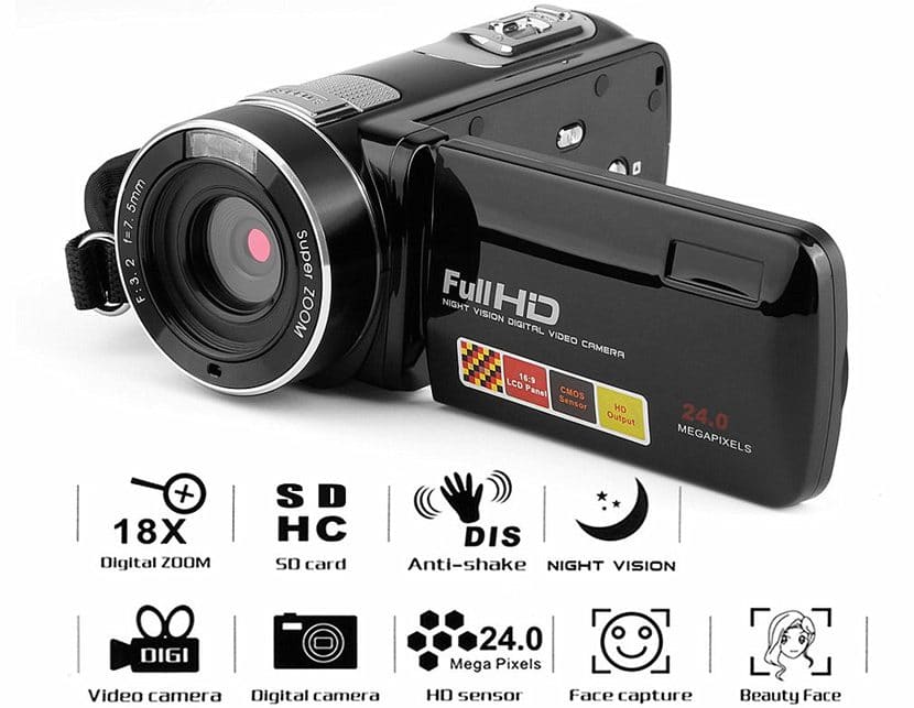 Видеокамера со стабилизатором изображения и режимом ночной съемки купить на Алиэкспресс