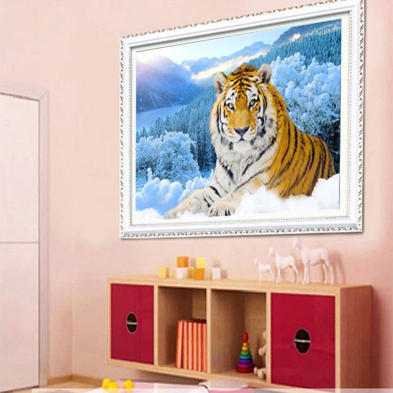 Алмазная вышивка Тигры купить на Алиэкспресс