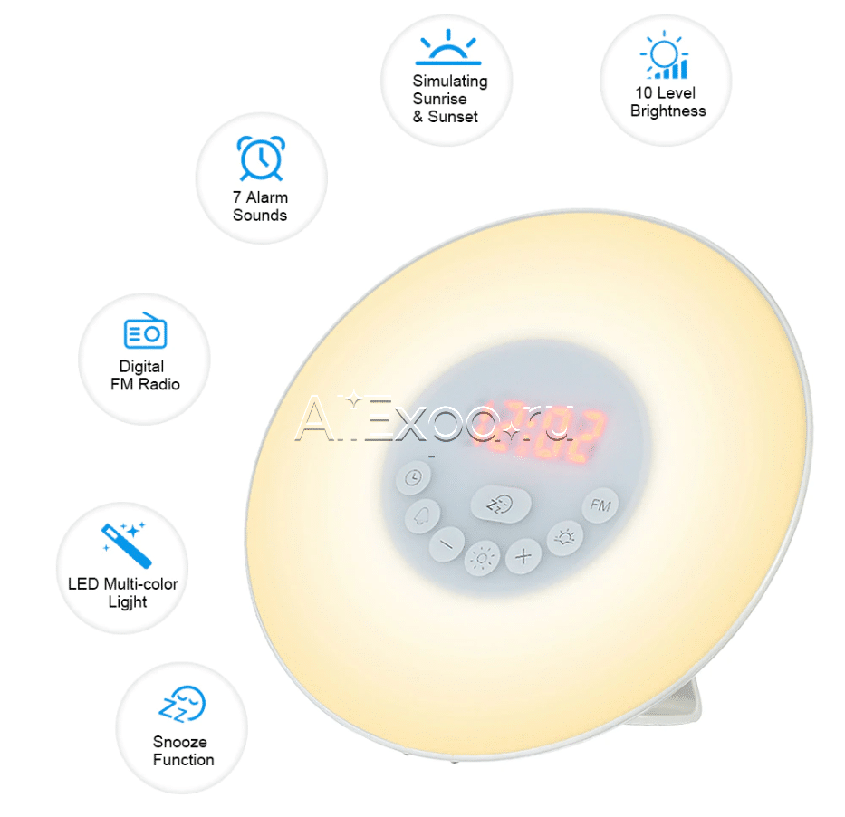 Цифровые часы с подсветкой и радио DECDEAL купить на Алиэкспресс