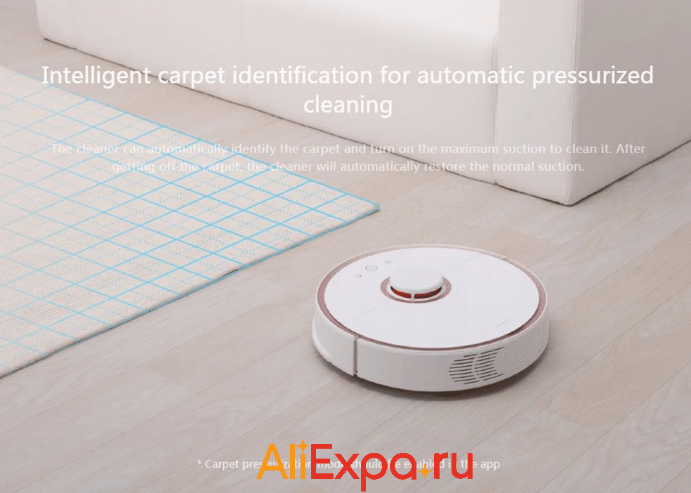 Умный робот-пылесос Roborock S50 для влажной и сухой уборки купить на Алиэкспресс