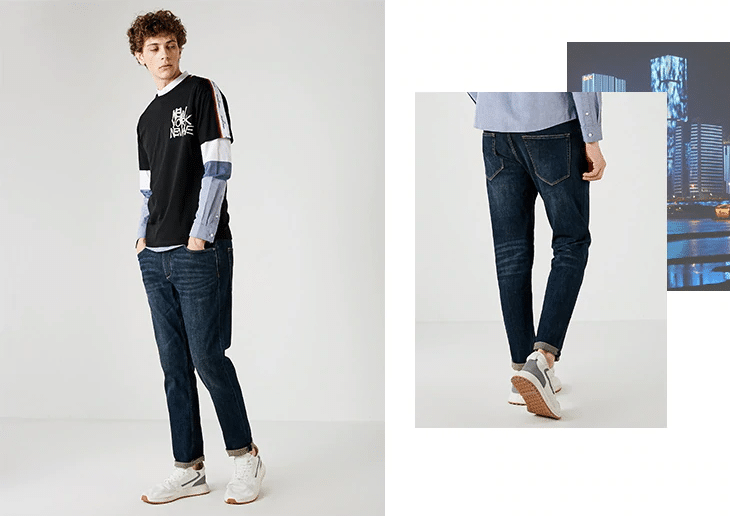 Джинсы Regular Fit купить на Алиэкспресс